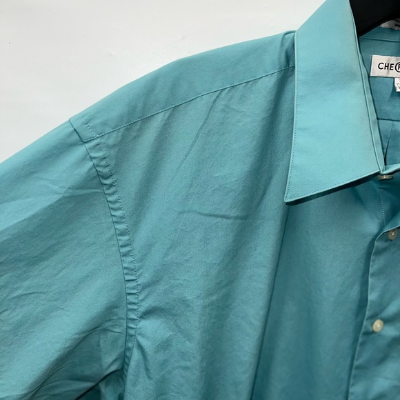 Chereskin Shirt Mens Extra Large Blue Long Sleeve Cotton Blend Single Needle - Picture 5 of 15